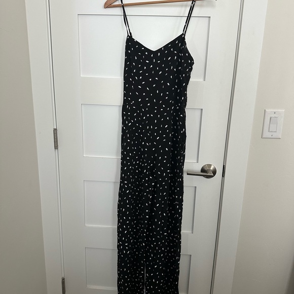 Lulu’s In Demand Black and White Print sleeveless wide leg Jumpsuit - Picture 7 of 9